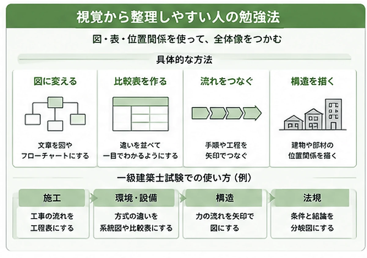 視覚から整理しやすい人の勉強法